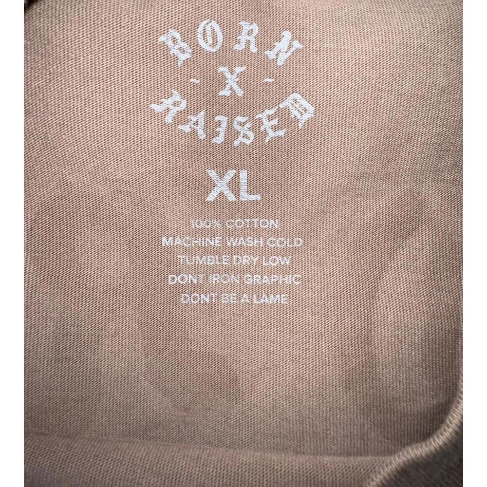Born x Raised Rocker Tee: Walnut / Pink, Size X-Large - Picture 11 of 11